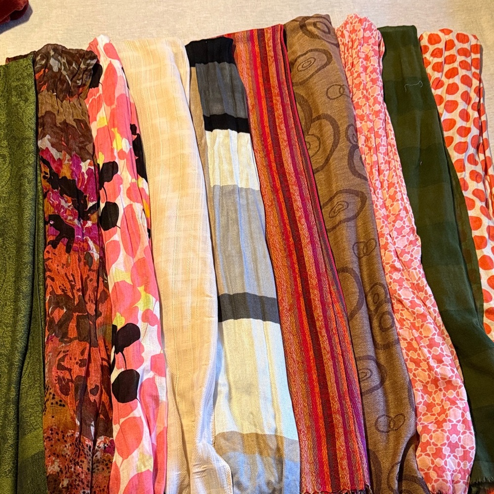 Colorful Patterned Scarves Collection